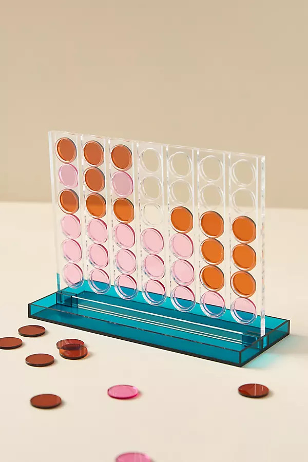 Four In A Row Acrylic Tabletop Game | Anthropologie (US)