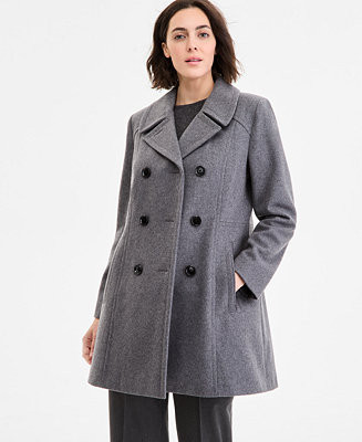 Women's Double-Breasted Peacoat | Macy's