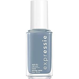 essie expressie Quick-Dry Vegan Nail Polish, Air Dry, Slate Blue, 0.33 Ounce | Amazon (US)
