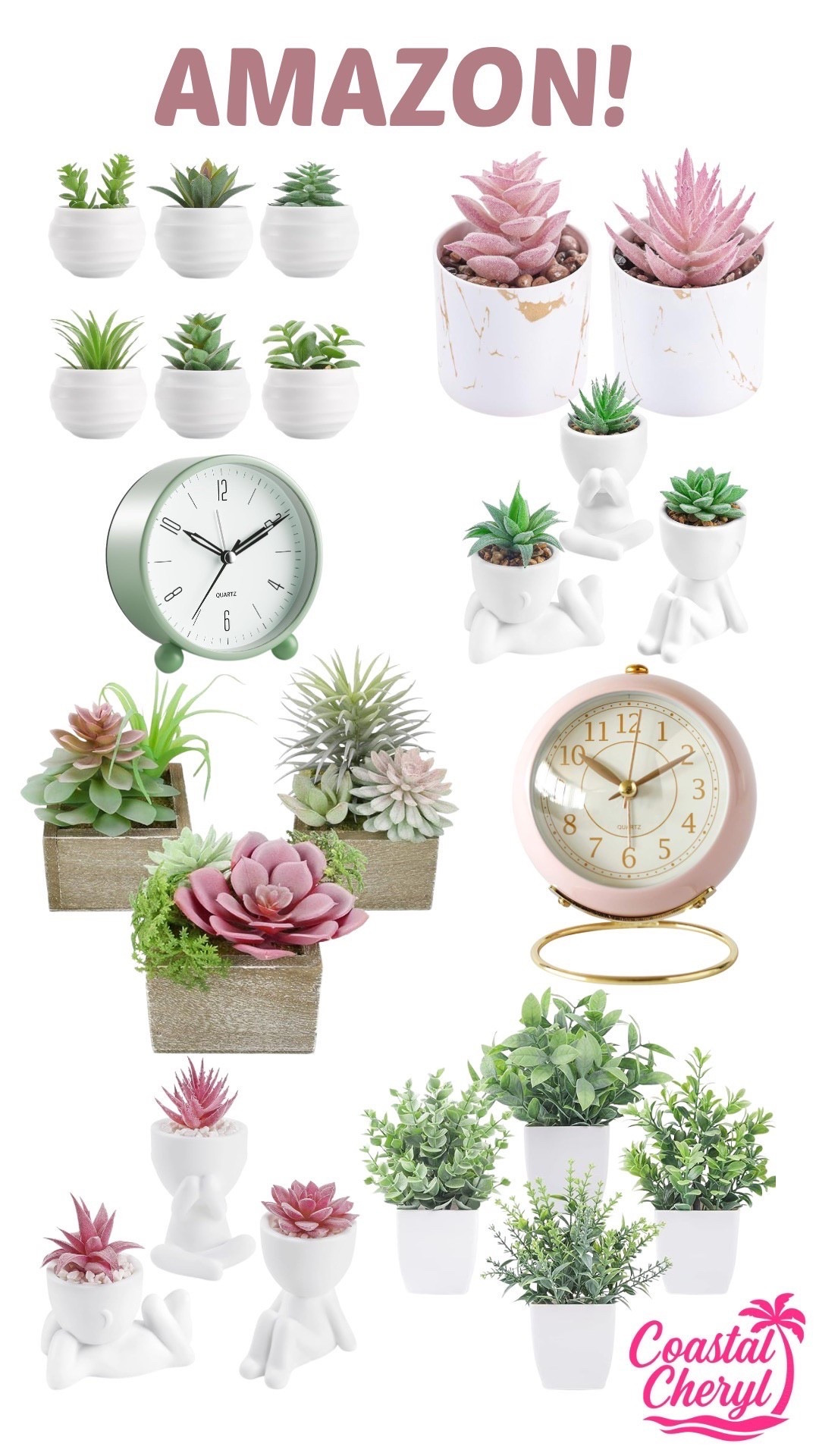 Beautiful selection of faux succulents in pretty pots! #amazon #fauxsucculents #homedecor

#LTKmomlife #LTKSaleAlert #LTKHome