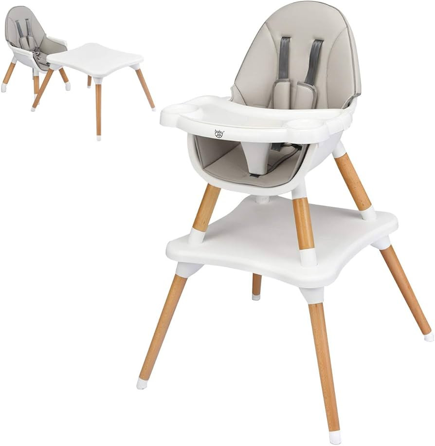 BABY JOY 5 in 1 High Chair, Baby Eat & Grow Convertible High Chair/Booster Seat/Toddler Chair & T... | Amazon (CA)