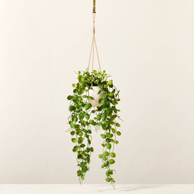 31" Faux Button Fern Hanging Plant - Hearth & Hand™ with Magnolia | Target