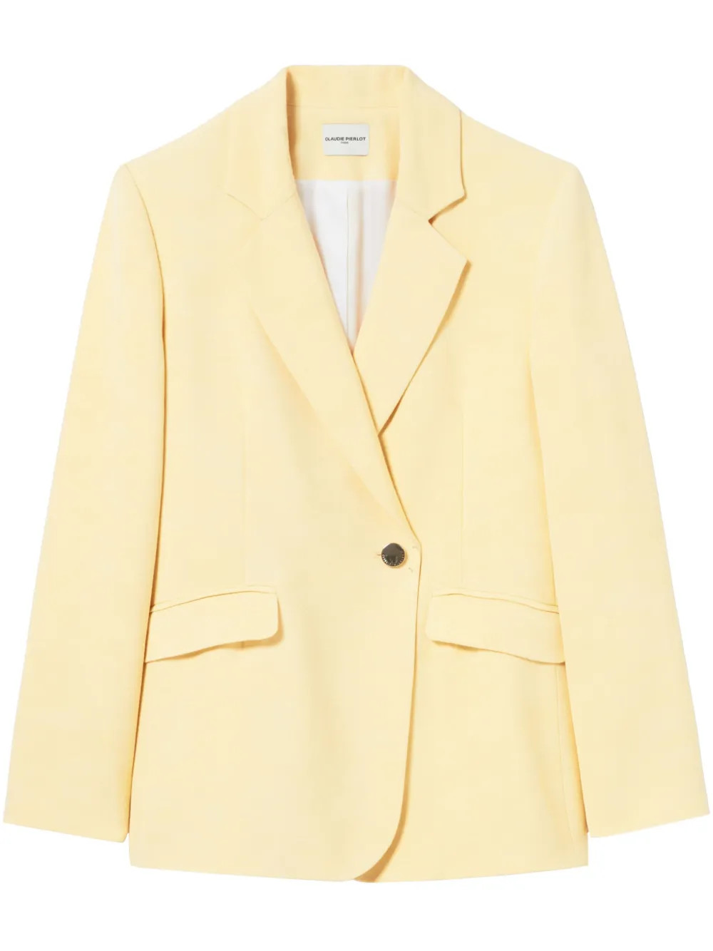Claudie Pierlot single-breasted Blazer | Yellow | FARFETCH UK | Farfetch Global