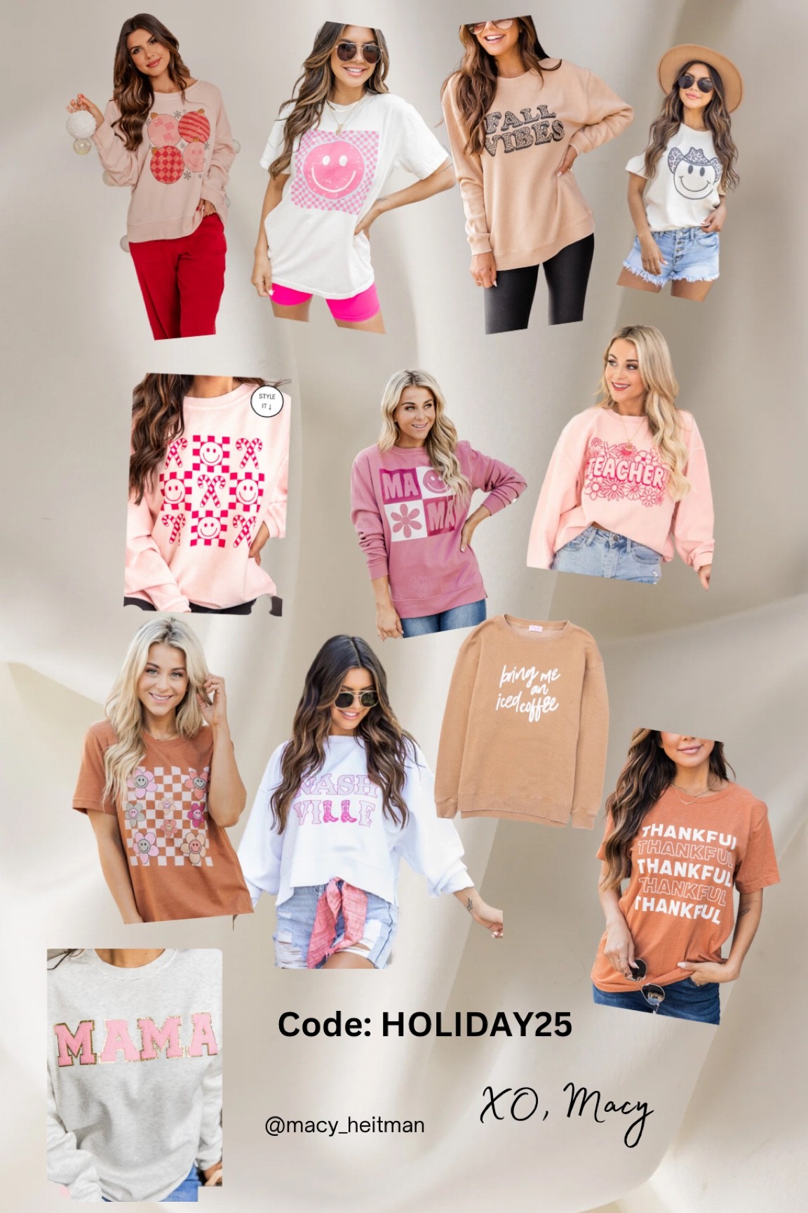 A graphic for every person and every occasion! 

Code: HOLIDAY25 

25% off 

#LTKSeasonal #LTKsalealert #LTKHoliday