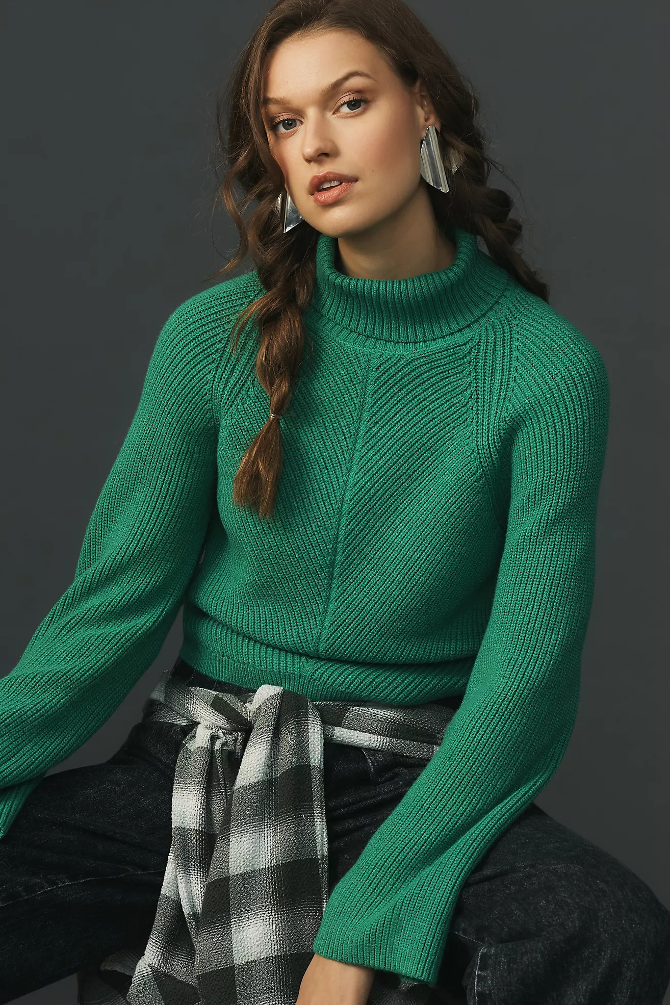 Maeve Cropped Turtleneck Sweater | Anthropologie (US)