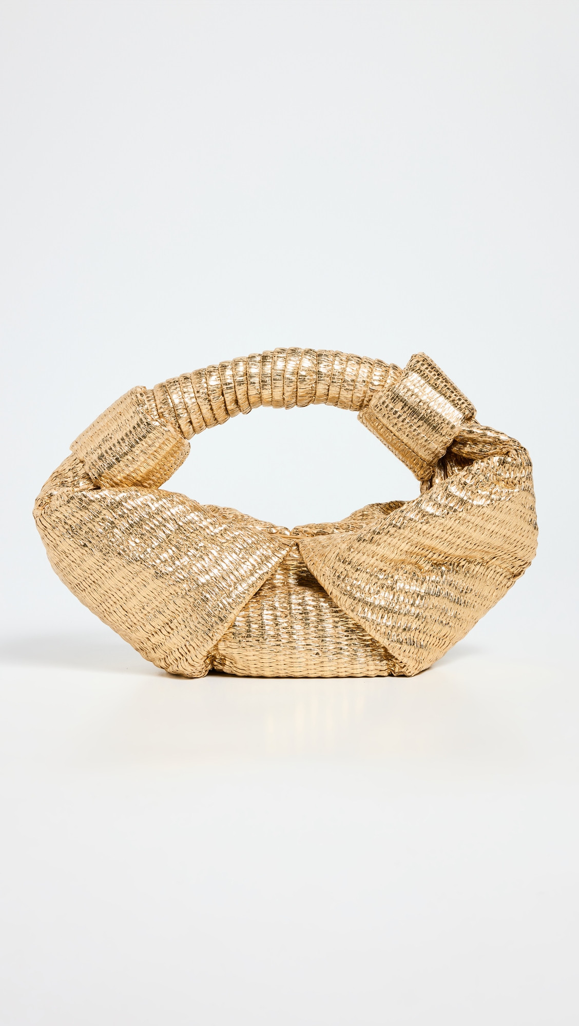 SIMONMILLER Metallic Raffia Lopsy Bag Gold/Natural One Size | Shopbop