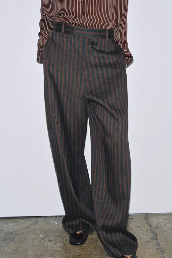ZW COLLECTION STRIPED PANTS | Zara US