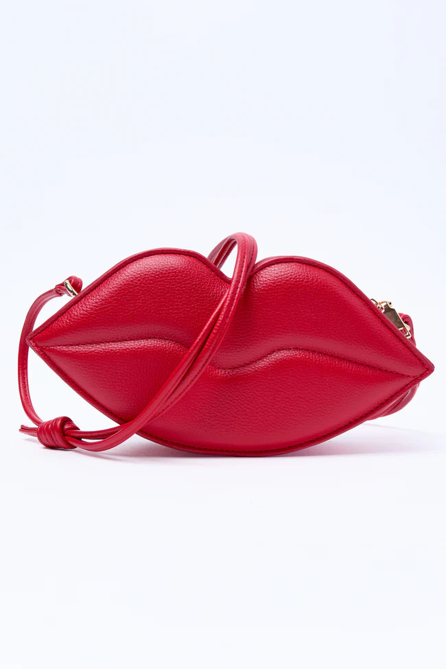 Meg Red Lips Handbag FINAL SALE | Pink Lily