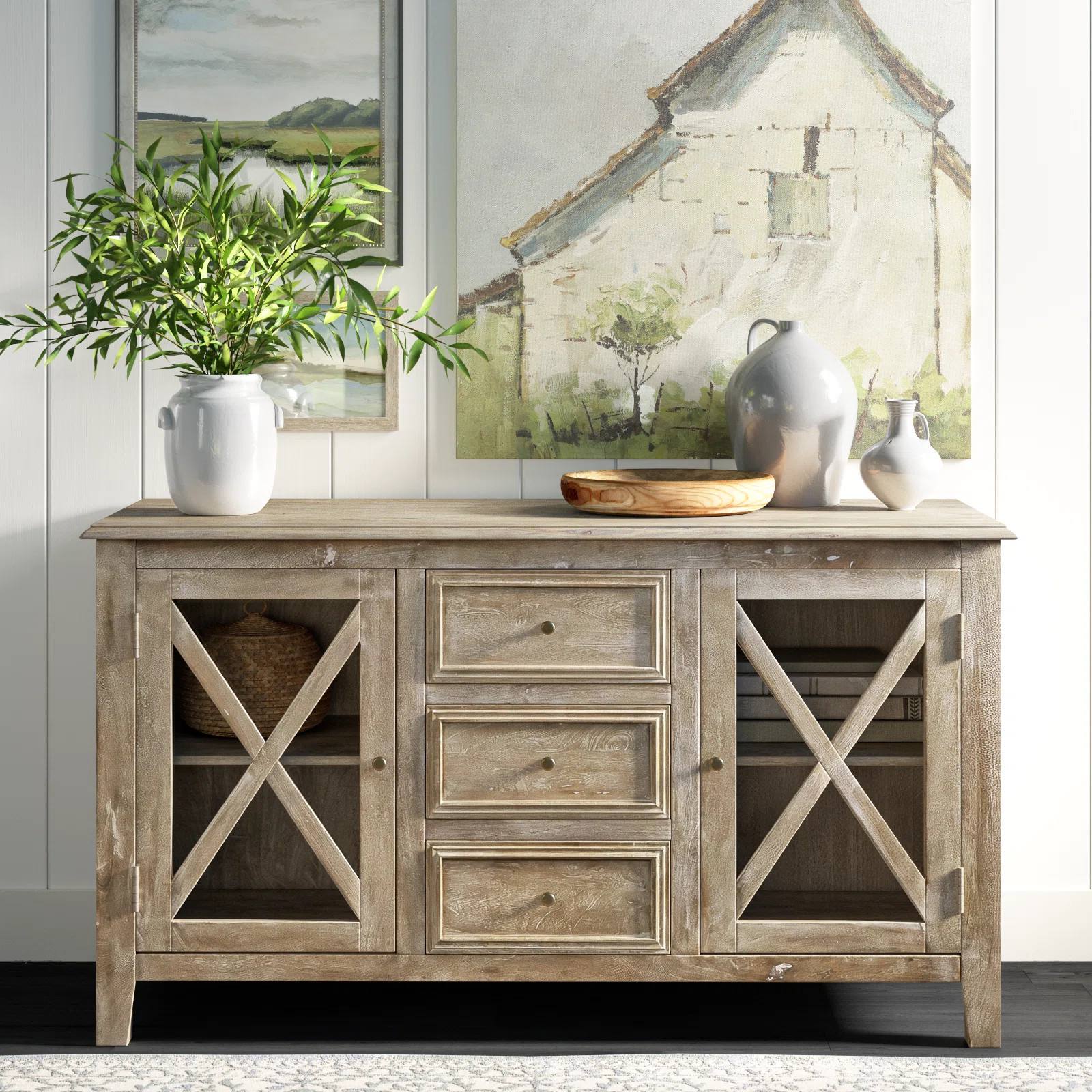 Sidon 65" 3-Drawer Sideboard | Birch Lane