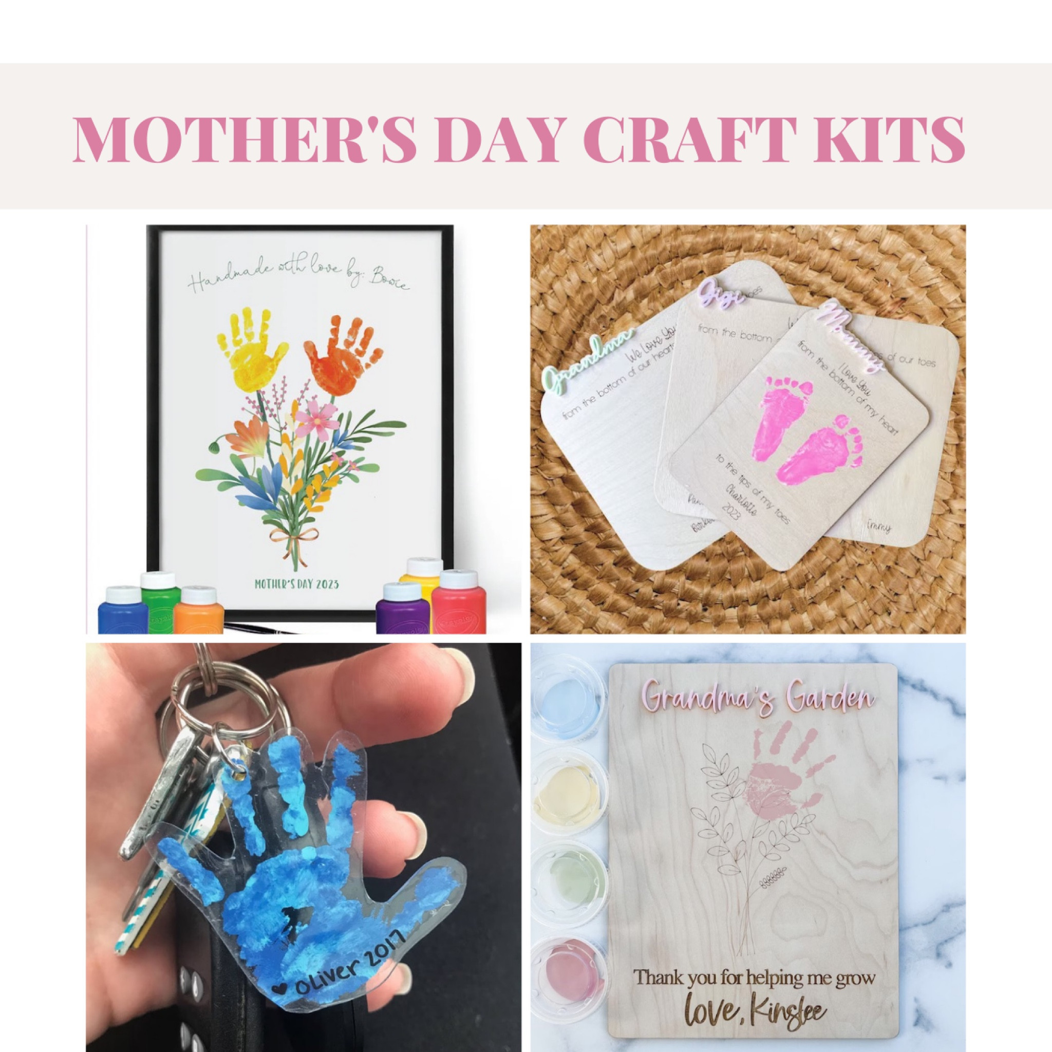 Fun Mother’s Day Craft Kits!

Mother’s Day Gift, Gift Ideas, Mama, Gifts for her, gifts for grandma, personalized gifts, crafts for kids, unique Mother’s Day gifts, summer, spring, mom outfits, family