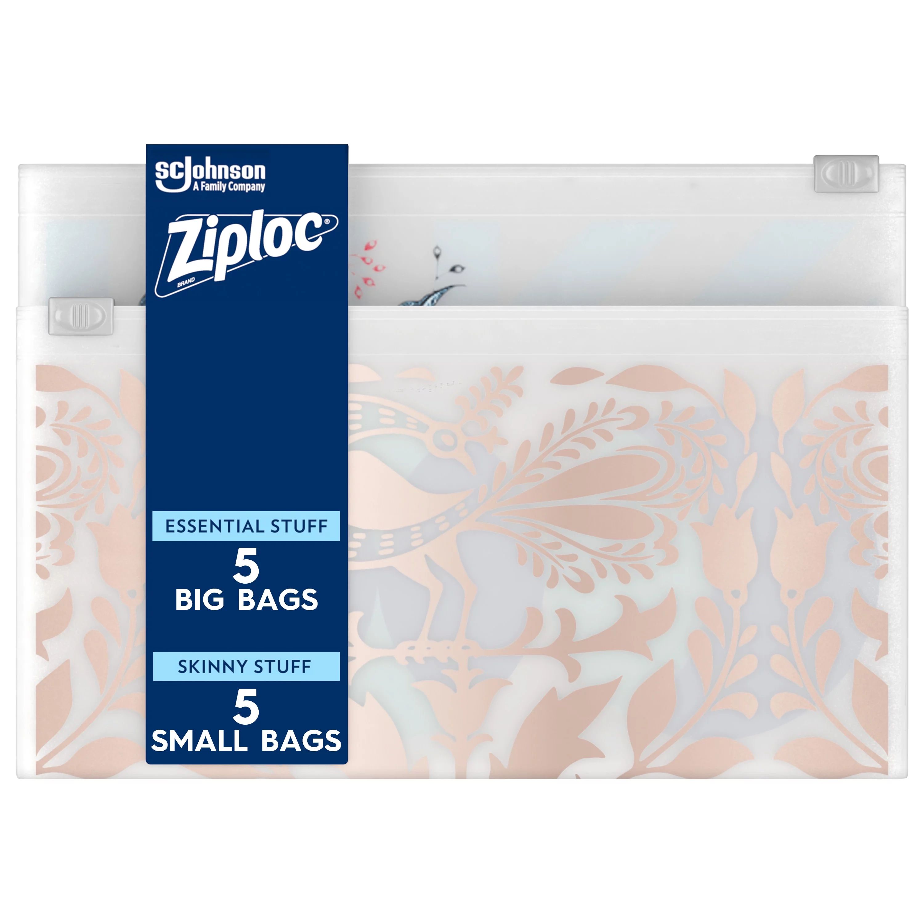 Ziploc Brand Charm Collection Accessory Bags (5 Essential and 5 Skinny), 10 Total Bags | Walmart (US)