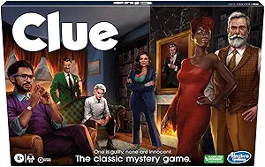 Hasbro Gaming Clue Board Game for Kids Ages 8 and Up, Reimagined Clue Game for 2-6 Players, Myste... | Amazon (US)