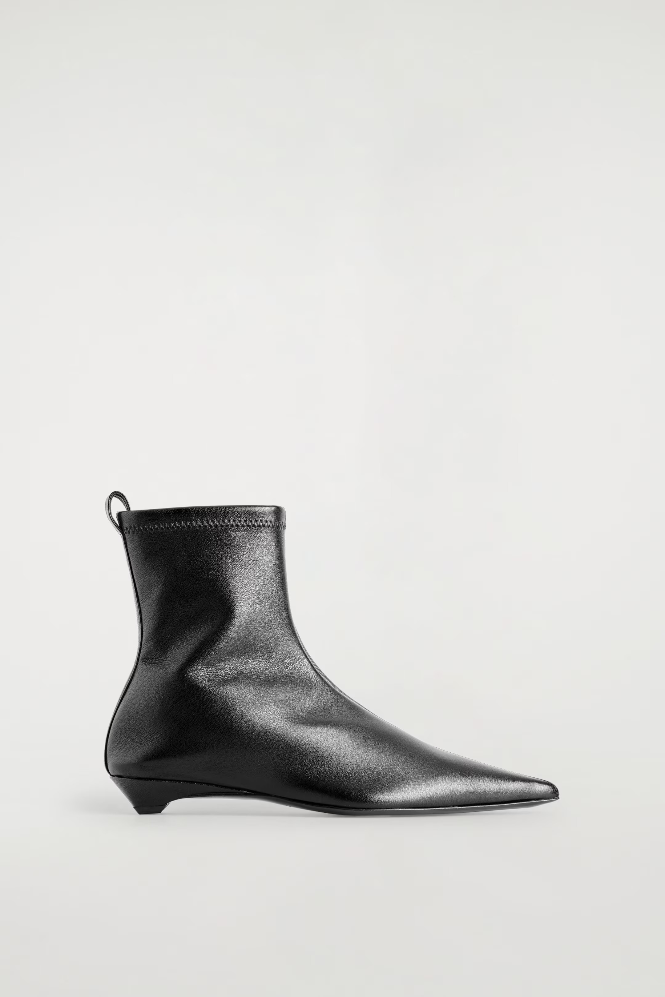 POINTED LEATHER SOCK BOOTS - BLACK | COS GB | COS UK