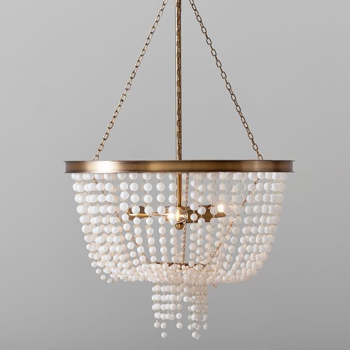 Glass Beaded Chandelier | Pottery Barn Teen