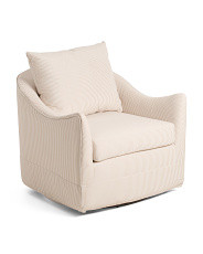 31.5x30 Ally Striped Swivel Chair | Chairs & Seating | Marshalls | Marshalls