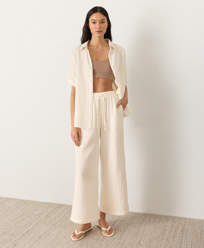 Women’s Coastal Double Gauze Sol Set made with Organic Cotton | Pact | Pact Apparel