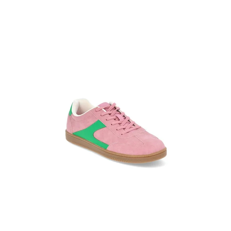 No Boundaries Lace Up Sporty Sneakers, Women's | Walmart (US)