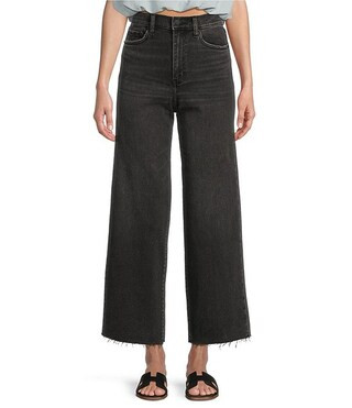 Pleaser High Rise Wide Ankle Length Dark Denim Jeans | Dillard's