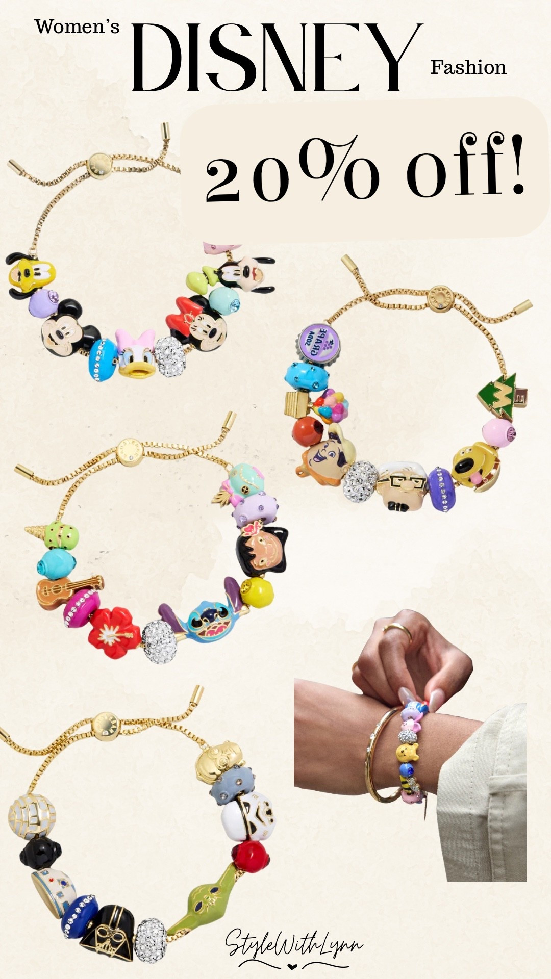 The perfect gift for the Disney fan in your family!  Currently 20% off, discount applied at checkout. 

Baublebar Disney bracelets
Stocking stuffers
Gifts for Disney lovers

#LTKSeasonal #LTKHoliday #LTKSaleAlert