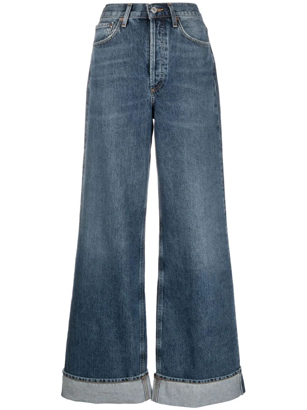 AGOLDE Dame wide-leg organic-cotton Jeans - Farfetch | Farfetch Global