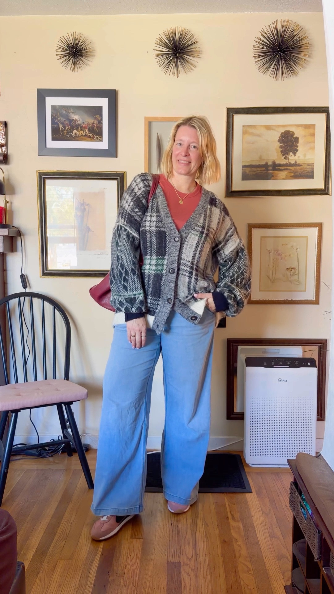 When you start to pull your spring pants out of the closet but still need a good layer on cardigan. 

top large 
cardigan large
pants large tall
shoes 7.5



#LTKMidsize #LTKOver40 #LTKTall