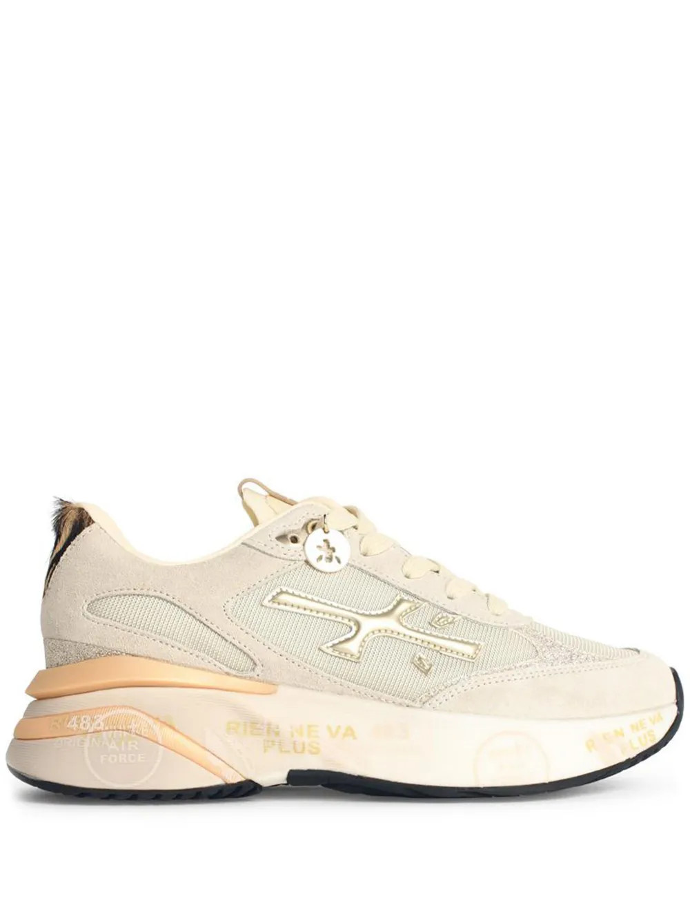 Premiata Moe Run Suede lace-up Sneakers  | Neutrals | FARFETCH | Farfetch Global