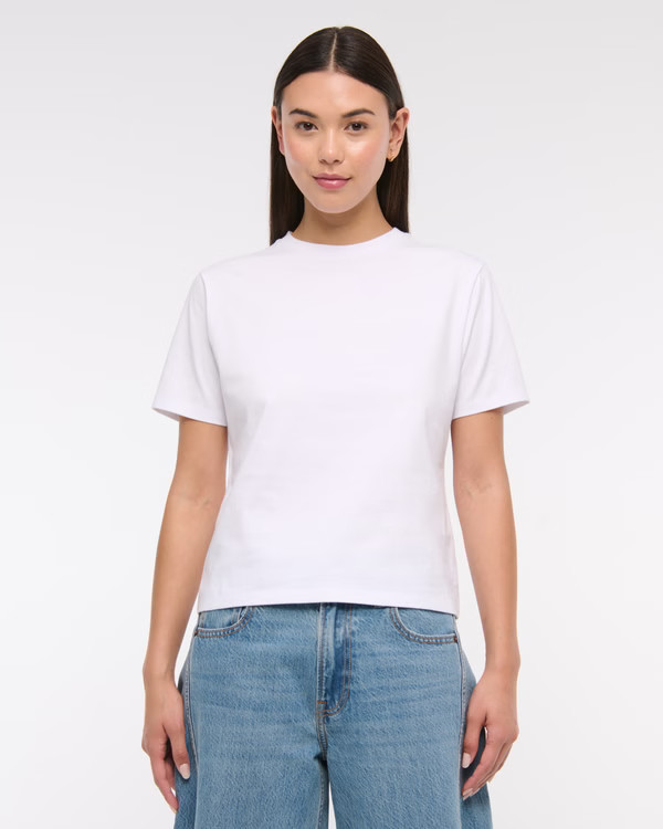 Essential Premium Polished Relaxed Tee | Abercrombie & Fitch (US)