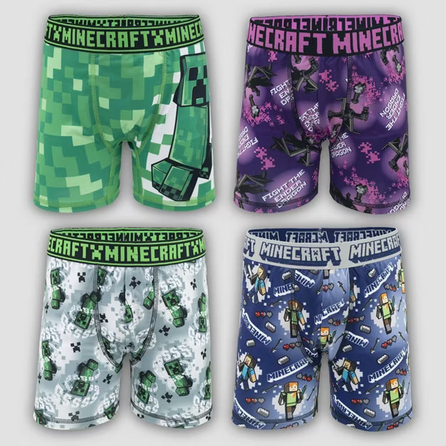 Boys' Minecraft 4pk Underwear | Target