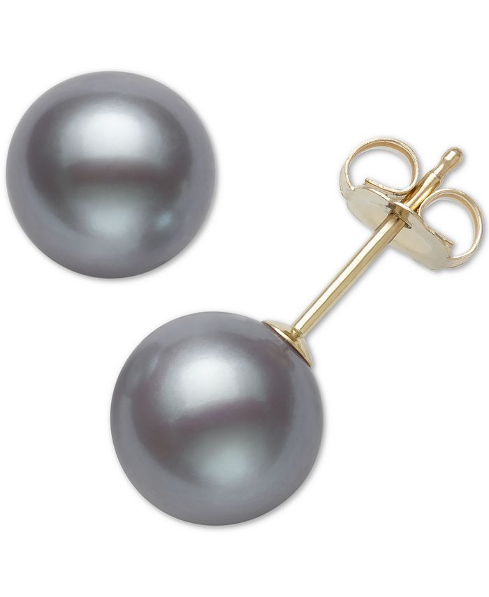 Belle de Mer Cultured Freshwater Pearl Stud Earrings (7mm) in 14k Gold (Also Available in 14k Whi... | Macys (US)