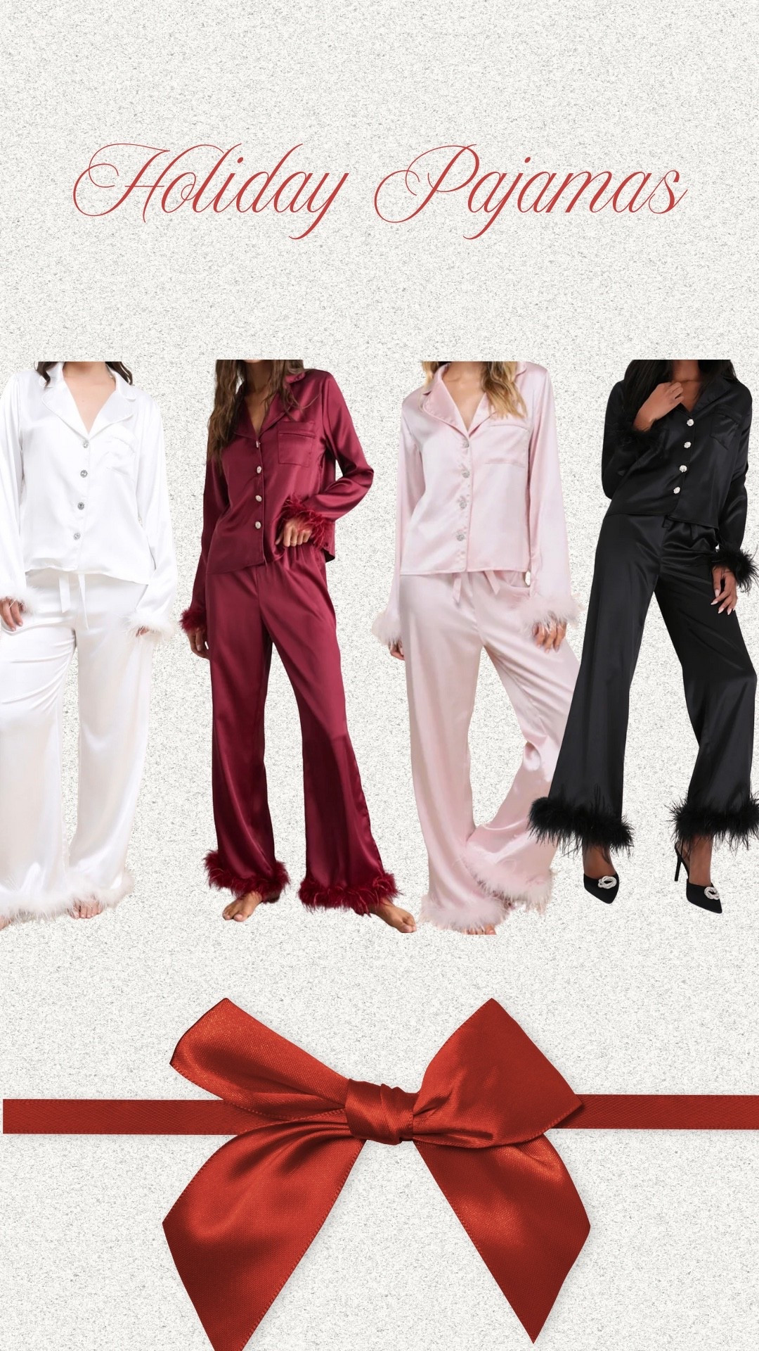 The best girly holiday pajamas, I have them in 3 colors!!! Fits true to size ❤️🎄 code: DANIELLES20 for 20% off your first purchase! 

#LTKSeasonal #LTKHoliday #LTKGiftGuide