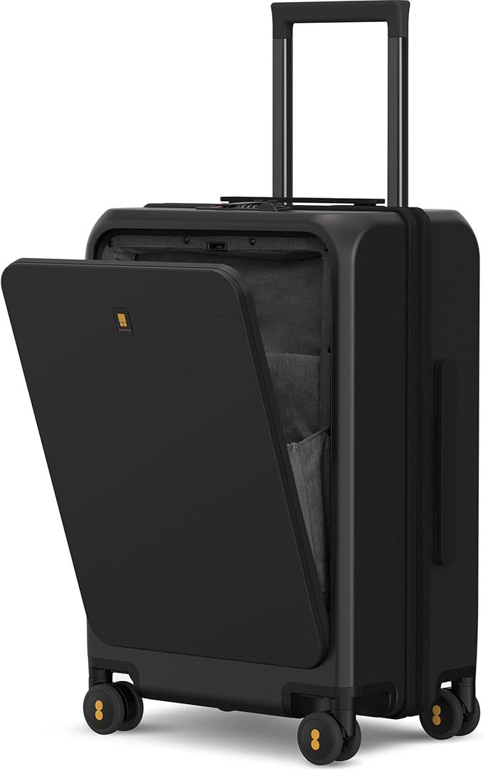 LEVEL8 Road Runner Pro Carry-On Luggage, 20” Lightweight PC Hardside Suitcase with USB Charging... | Amazon (US)