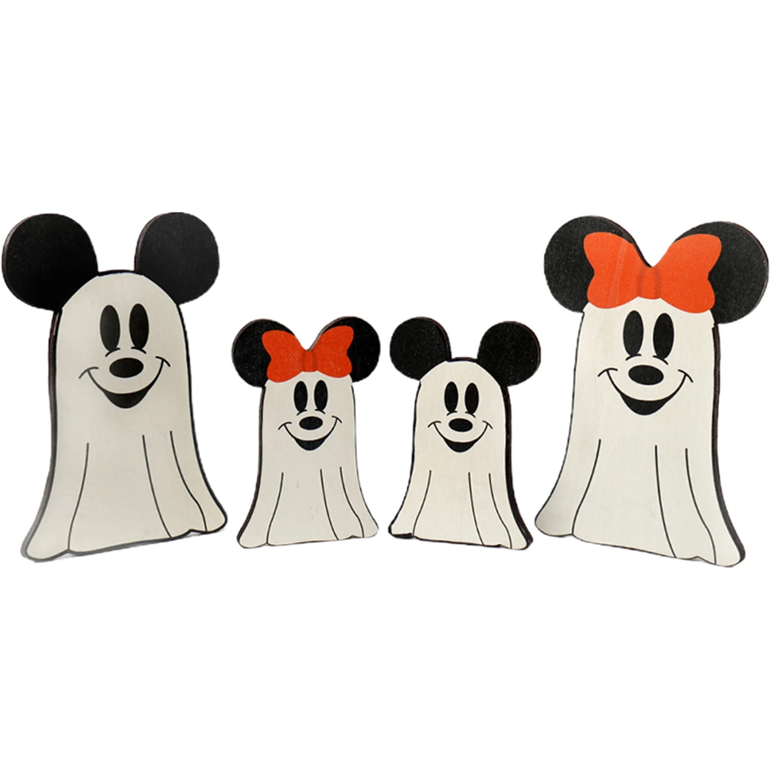 Cute Ghost Desktop Ornament Wooden Cartoon Halloween Props Decoration For Home Living Room Bedroo... | Walmart (US)