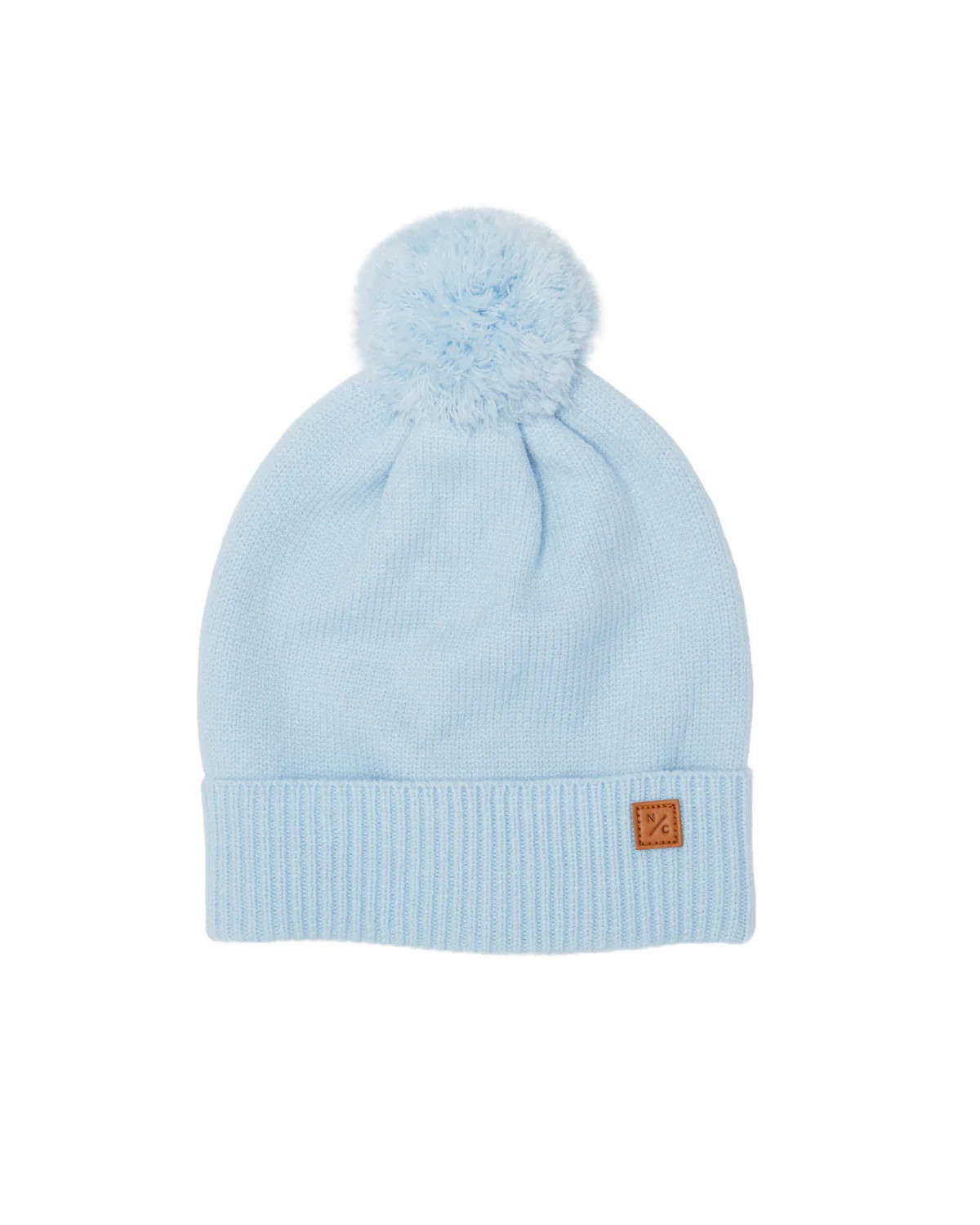 Cloud Blue Knit Winter Hat with Knit Pom | Northern Classics