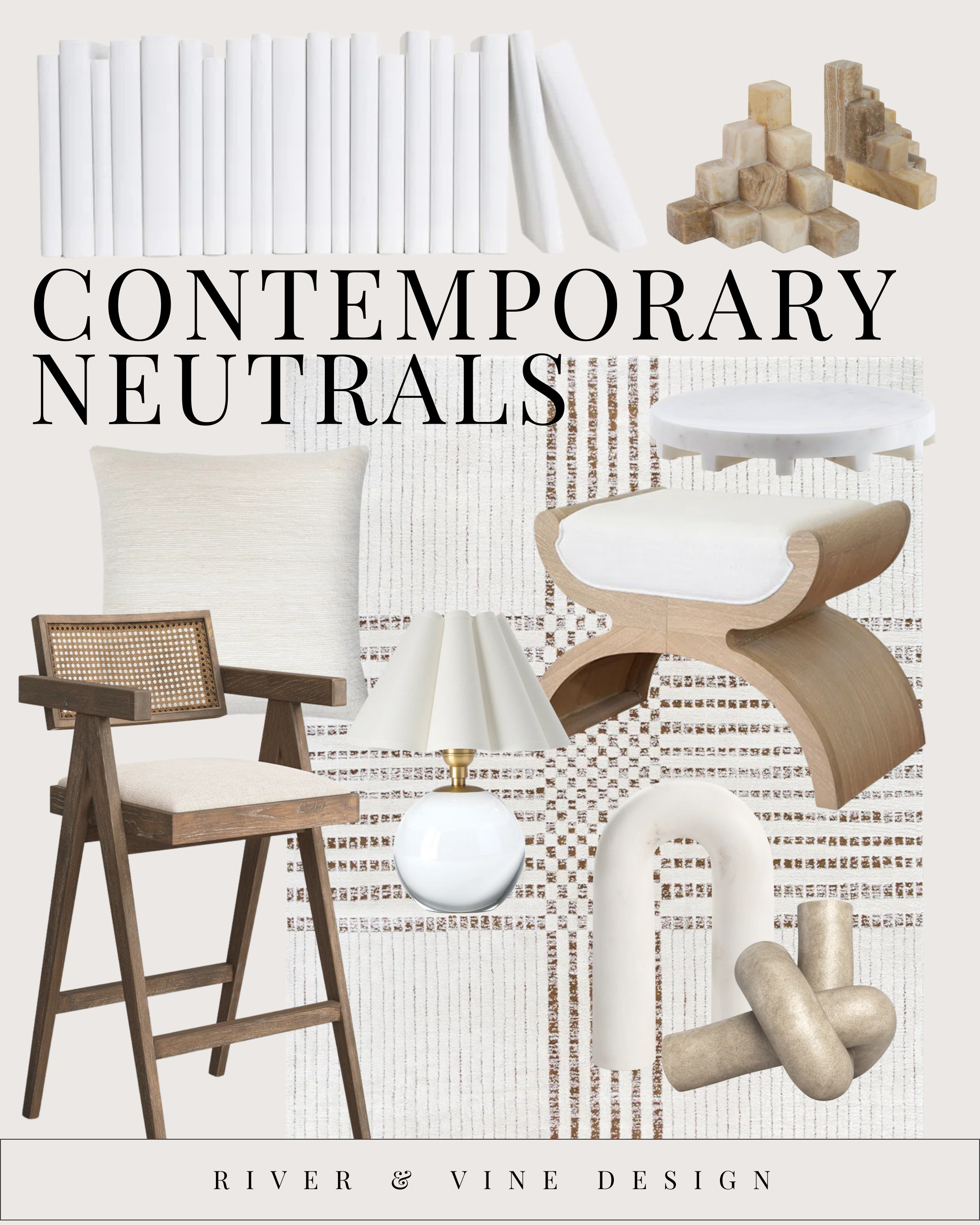 Contemporary neutrals = the easiest way to make your home feel intentionally designed without committing to a full makeover.

Here’s the formula I always use:

One sculptural moment (lamp, table, or accent)

One soft texture (pillow, rug, upholstery)

One natural material (wood, stone, cane)

One modern shape (arches, curves, or stacked forms)

Mixing these four elements instantly creates that elevated, effortless look you see in designer spaces — even if the room isn’t “done.”

Everything shown is linked so you can build your own neutral capsule collection.

Tap to shop! 

 #LTKHome