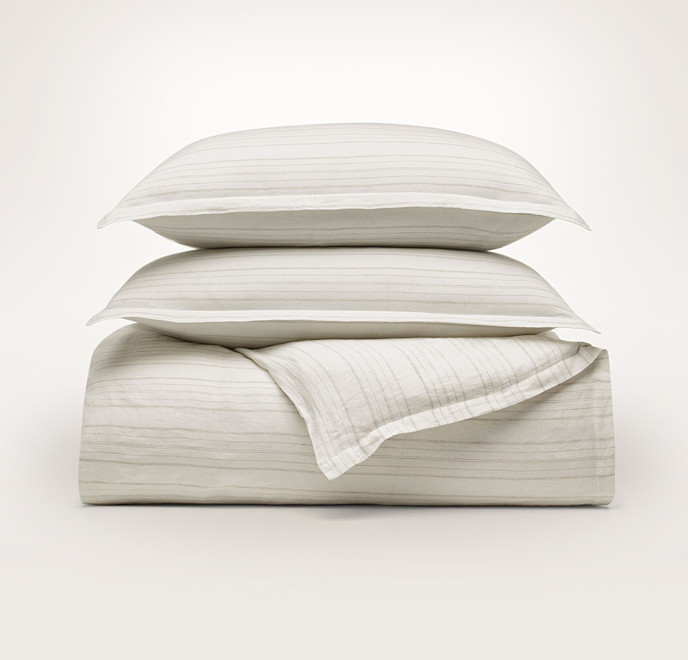 Linen Airy Stripe Duvet Set | Boll & Branch