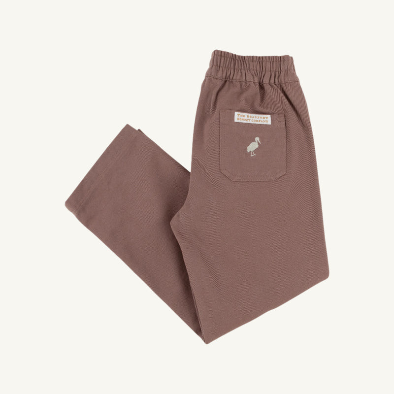 Sheffield Pants - Gray Bay Brown with Keeneland Khaki Stork | The Beaufort Bonnet Company