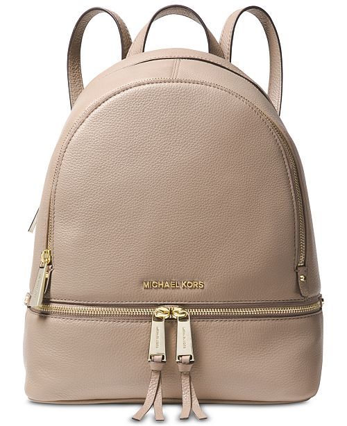 Rhea Zip Small Pebble Leather Backpack | Macys (US)