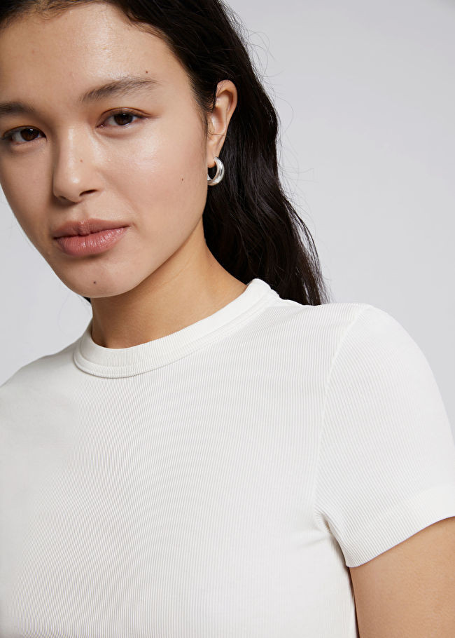 Ribbed Cropped T-Shirt | & Other Stories US