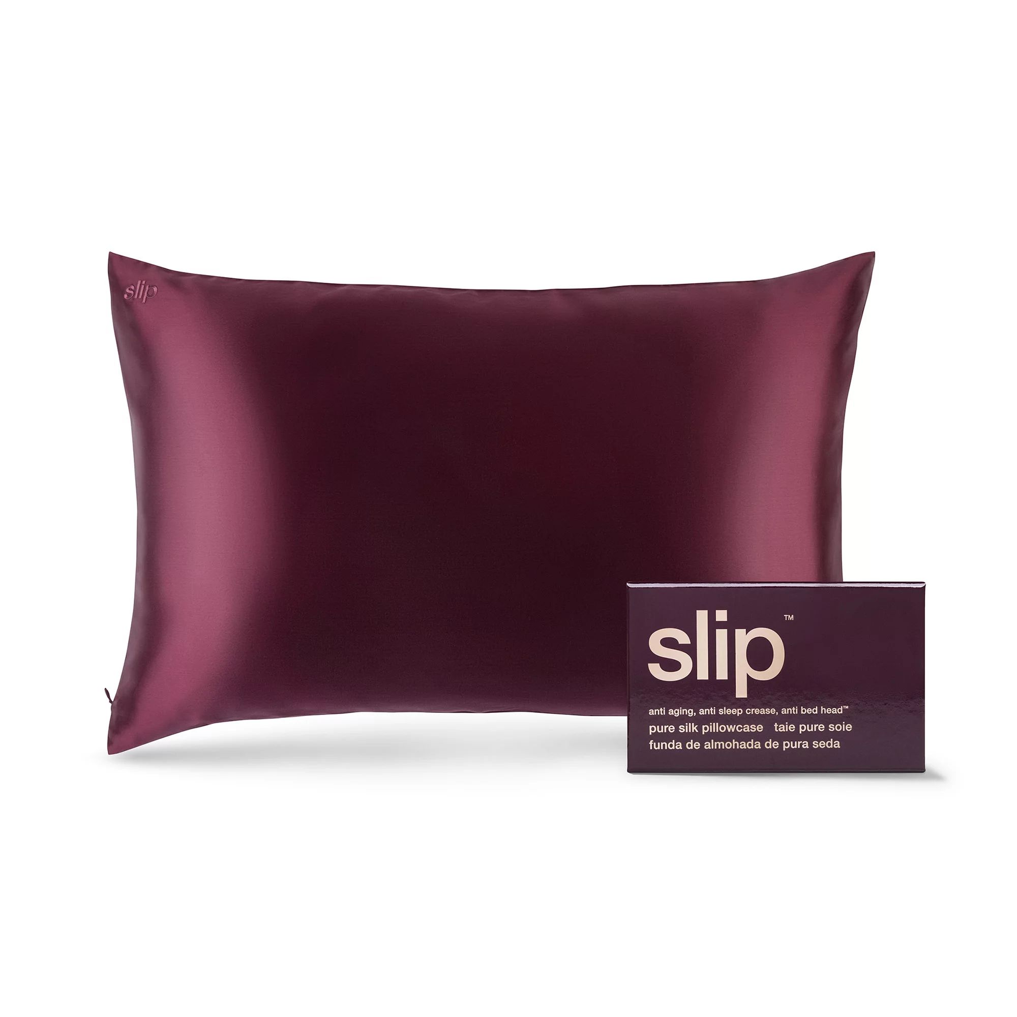 Slip Pure Silk Pillowcase Invisible Zipper Closure Peony, Queen - Walmart.com | Walmart (US)