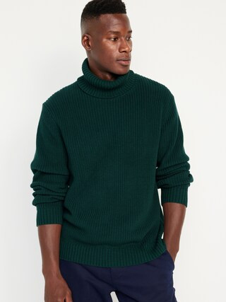 Shaker-Stitch Turtleneck Sweater for Men | Old Navy (US)