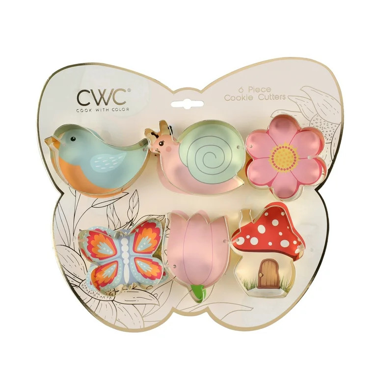 COOK WITH COLOR 6 PIECE COOKIE CUTTER SET - Walmart.com | Walmart (US)
