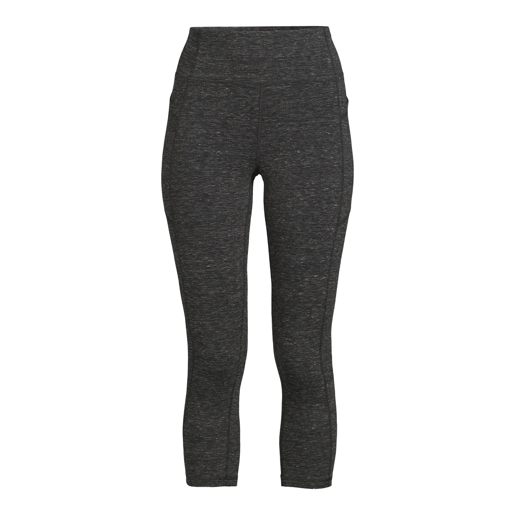 Avia Women’s Stretch Cotton Blend Capri Leggings with Side Pockets | Walmart (US)
