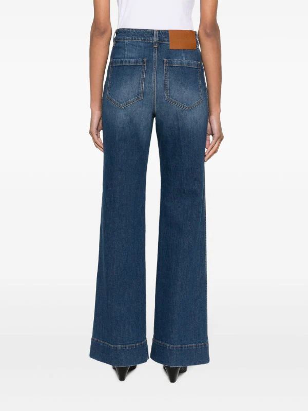 Victoria Beckham high-rise wide-leg Jeans - Farfetch | Farfetch Global