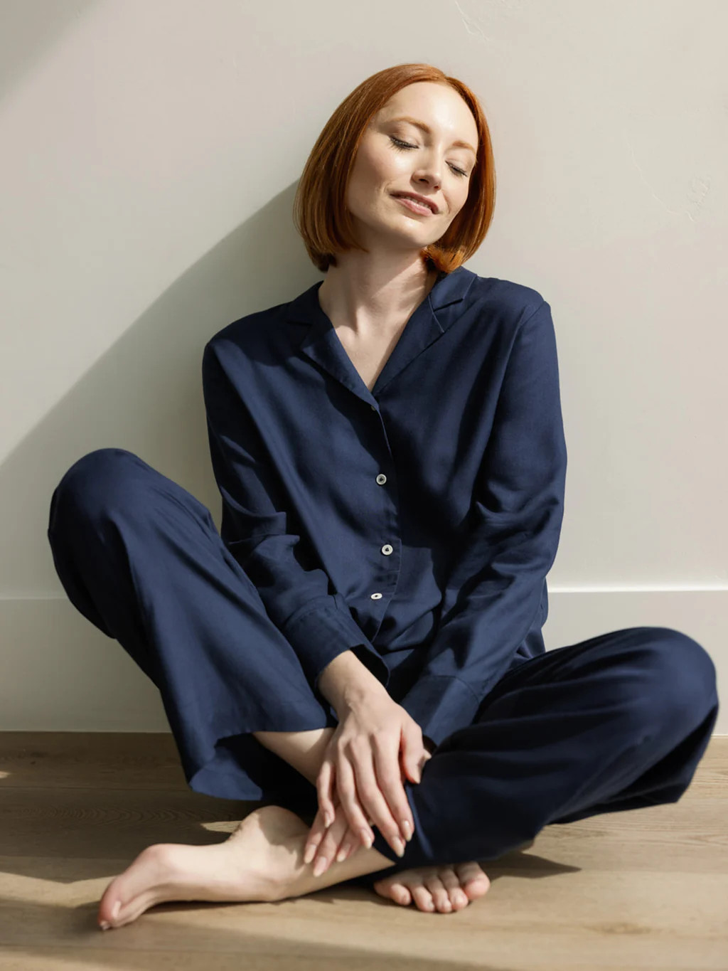 Women's Soft Woven Long Sleeve Pajama Set | Cozy Earth