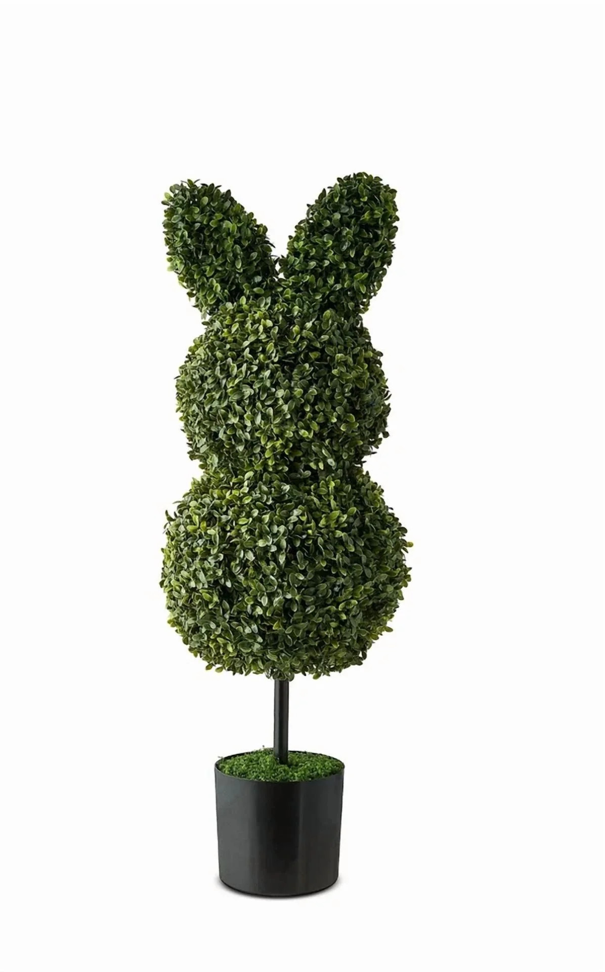 Guvpev 35 Inch Large Artificial Boxwood Rabbit Topiary - Maintenance Free Faux Bunny Shrub for Ea... | Walmart (US)