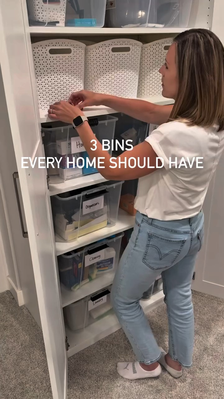 3 Bins every home should have to stay organized…
Returns
Donations
O.P.S. (Other People’s Shiz)

If I don’t give stuff a home it just floats around the house. Can you relate?

➕Hit that follow button for cleaning motivation and organizing inspiration. If your goals for 2026 include decluttering and simplifying your home and lifestyle…ME too! You are in the right place!

.
.
.
.
.

Disclaimer: Commissions earned as an Amazon Partner #AD

#declutter #home #cleaning #organizer

Decluttering and Organizing | Kitchen | Home Improvement | DIY | Drawer Organizer | Garage | Shoe Rack | Home | Momlife | Life Hack | Cleaning Tips | Declutter | Home | Cleaning Hacks

#LTKmomlife #LTKHome #LTKSeasonal