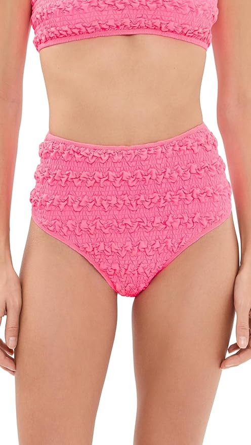 Sea Women's Cybelle Smocked High Waisted Bikini Bottoms | Amazon (US)