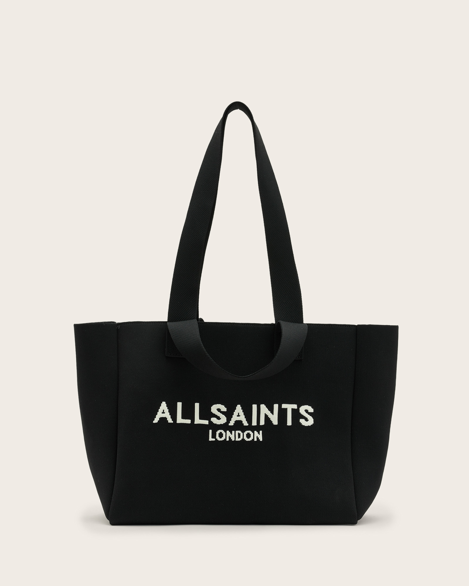 AllSaints Izzy Logo Print Tote Bag | AllSaints US