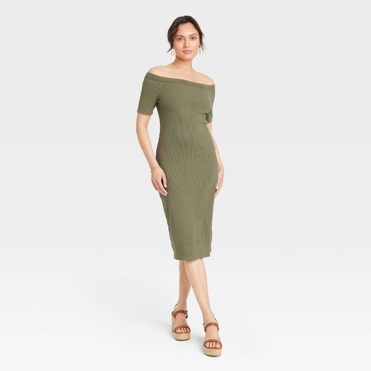 Women's Off Shoulder Bodycon Dress - Universal Thread™ | Target