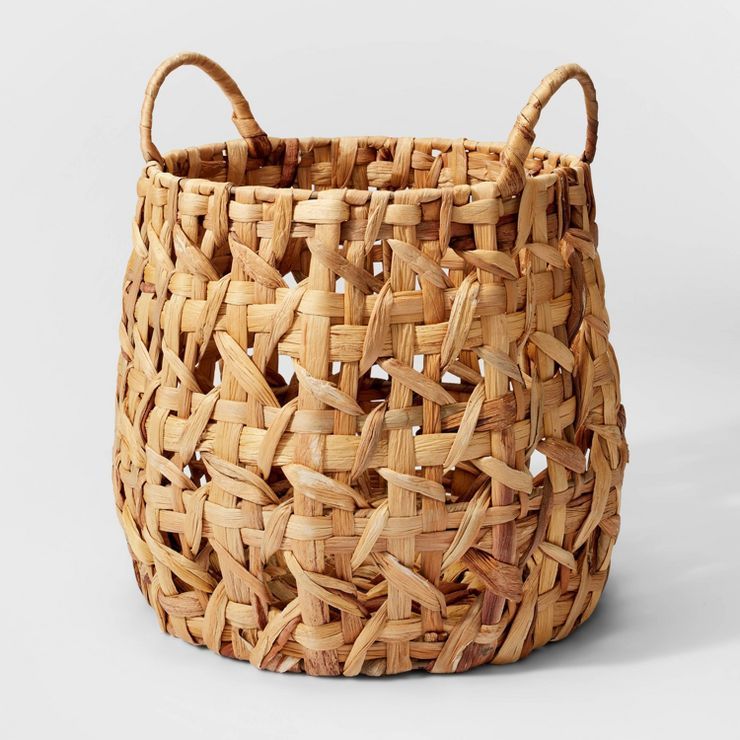 Woven Natural Decorative Cane Pattern Small Basket - Threshold™ | Target